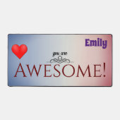 名前をカスタムするパーソナライズされたデスクマット デスクマット (正面)