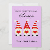 名前をカスタムするパーソナライズされたバレンタインデー格言カード シーズンカード (正面)
