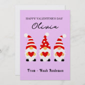 名前をカスタムするパーソナライズされたバレンタインデー格言カード シーズンカード (正面/裏面)