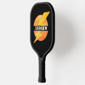名前をカスタムするパーソナライズされたパドル、Bolt of Lighteni ピックルボールラケット (左)