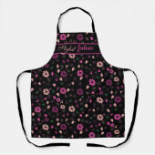 名前をカスタムするパーソナライズされたフローラスタイリストエプロン エプロン (正面)
