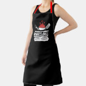 名前をカスタムするパーソナライズされたミームBBQブラックシェフ エプロン (インサイチュ)