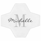 名前をカスタムするパーソナライズされたモノグラムのサッカーボールギフト サッカーボール (フラット)