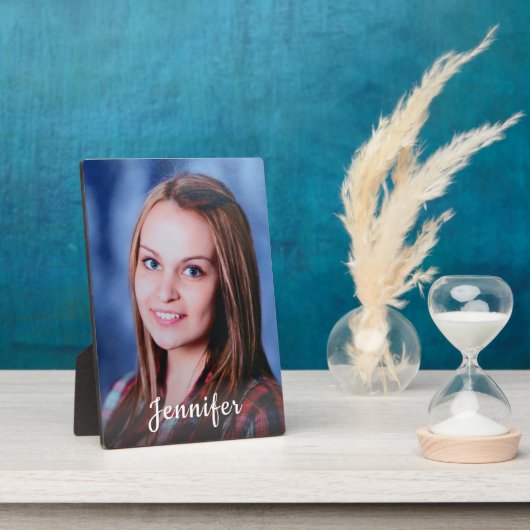 名前をカスタムするパーソナライズされた写真 フォトプラーク (側面)