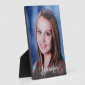 名前をカスタムするパーソナライズされた写真 フォトプラーク (側面)