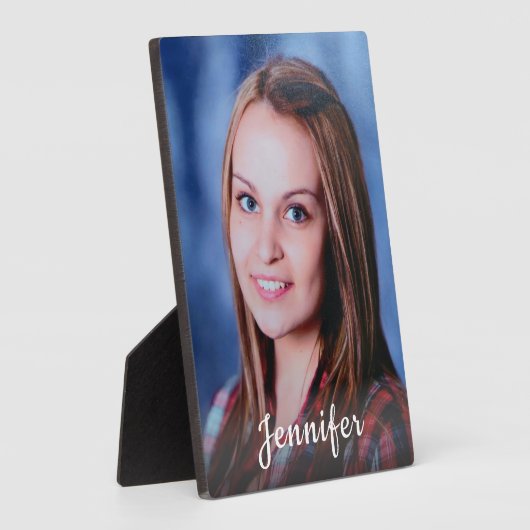 名前をカスタムするパーソナライズされた写真 フォトプラーク (側面)