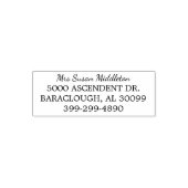 名前をカスタムするパーソナライズされた差出人住所 セルフインキングスタンプ (デザイン)