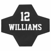 名前をカスタムするパーソナライズされた数 サッカーボール (フラット)