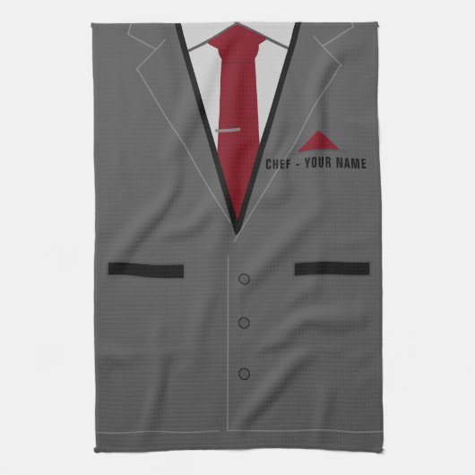 名前をカスタムするパーソナライズされた文字キッチンタオル キッチンタオル (縦)