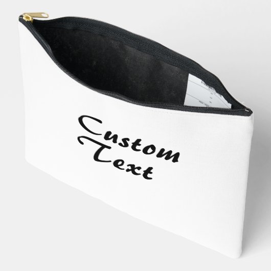 名前をカスタムするパーソナライズされた文字デザイン独自の アクセサリーポーチ (見開き)