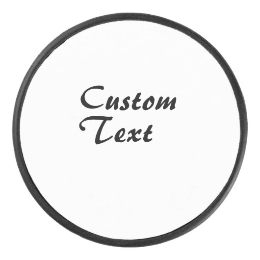 名前をカスタムするパーソナライズされた文字 アイスホッケーパック (正面)