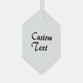 名前をカスタムするパーソナライズされた文字 ガラスオーナメント (正面右)