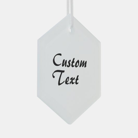 名前をカスタムするパーソナライズされた文字 ガラスオーナメント (正面右)