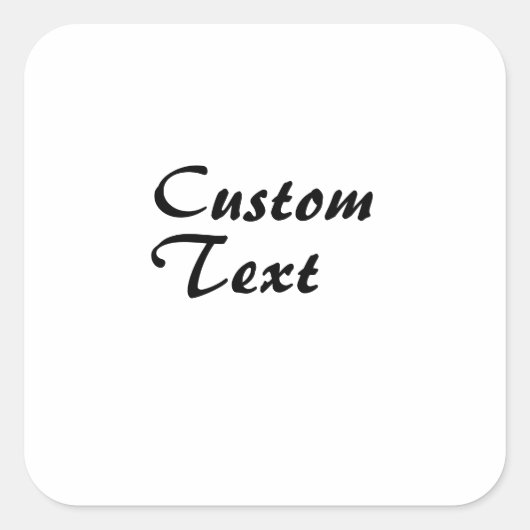 名前をカスタムするパーソナライズされた文字 スクエアシール (正面)
