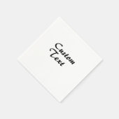名前をカスタムするパーソナライズされた文字 スタンダードカクテルナプキン (角)
