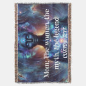 名前をカスタムするパーソナライズされた毛布 スローブランケット (正面縦)