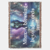 名前をカスタムするパーソナライズされた毛布 スローブランケット (正面縦)