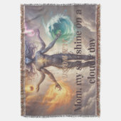 名前をカスタムするパーソナライズされた毛布 スローブランケット (正面縦)