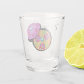 名前をカスタムするパーティーカクテルアンブレラショットグラス ショットグラス (裏面)