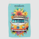 名前をカスタムするヒッパイバン ゴルフタオル (正面)