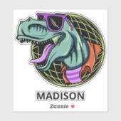 名前をカスタムするヒップスターTレックス シール (シート)