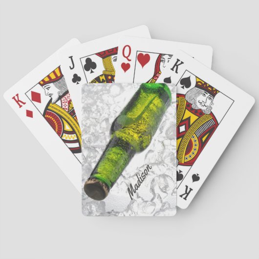 名前をカスタムするビアオンアイス遊カード トランプ (裏面)