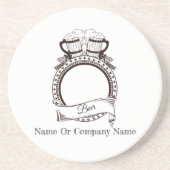 名前をカスタムするビアコースター コースター (正面)