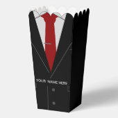 名前をカスタムするビジネススーツのタイおもしろいポコーンボックス フェイバーボックス (正面)