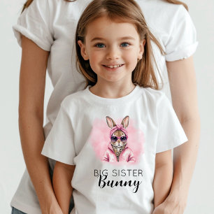 名前をカスタムするビッグシスターバニーマッチングファミリーグループ Tシャツ