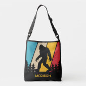 名前をカスタムするビッグフットバッグ クロスボディバッグ (裏面)