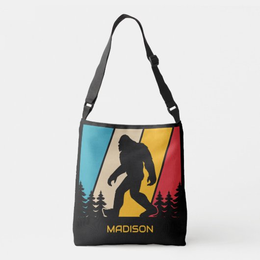 名前をカスタムするビッグフットバッグ クロスボディバッグ (裏面)