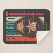 名前をカスタムするビッグフット シェルパブランケット (正面(横))