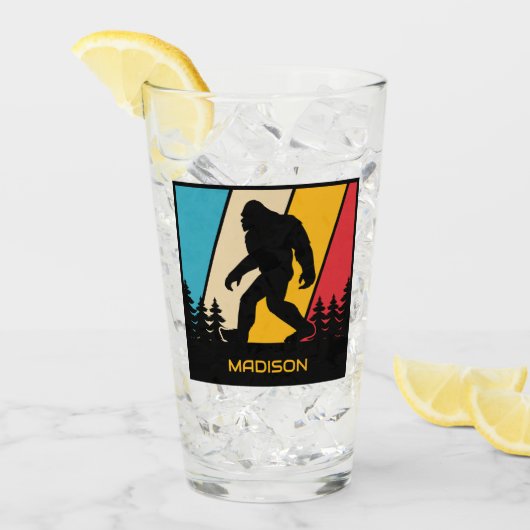 名前をカスタムするビッグフット タンブラーグラス (アイス正面)