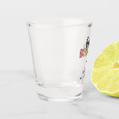 名前をカスタムするビッグブラザーカパーソナライズされたワイト ショットグラス (左)