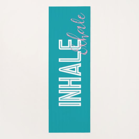 名前をカスタムするビューティフルサンセットビーチ ヨガマット (裏面)