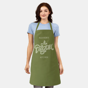 名前をカスタムするビーガン エプロン