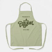 名前をカスタムするビーガン エプロン (正面)