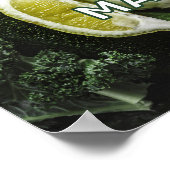 名前をカスタムするビーガン ポスター (角)