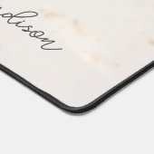 名前をカスタムするビーチオウム デスクマット (コーナー)