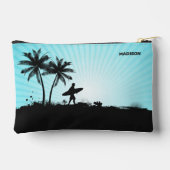 名前をカスタムするビーチサーファー アクセサリーポーチ (裏面)