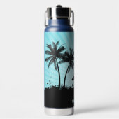 名前をカスタムするビーチサーファー ウォーターボトル (正面)