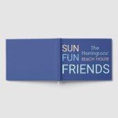 名前をカスタムするビーチハウスゲストハウス ゲストブック (全面)