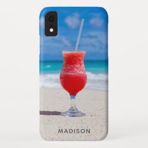 名前をカスタムするビーチ iPhone XRケース