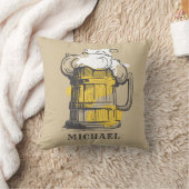 名前をカスタムするビール去勢 クッション (ブランケット)