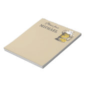 名前をカスタムするビール去勢 ノートパッド (回転)