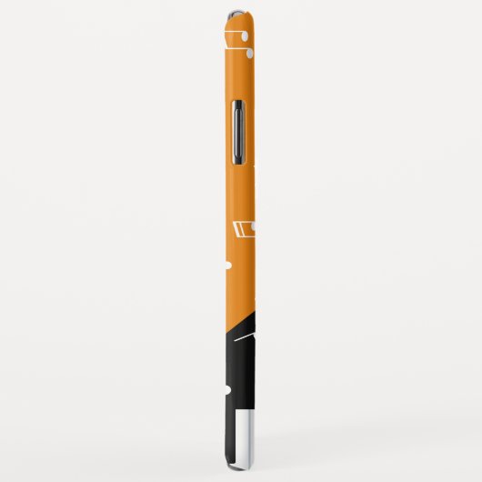 名前をカスタムするピアノミュージックの電話ケース Case-Mate iPhoneケース (裏面/右)