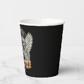 名前をカスタムするピスタンスウィングズオートバイバイクもしくは自転車に乗る人ガレージ 紙コップ (左)