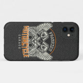 名前をカスタムするピスタンスウィングズオートバイバイクもしくは自転車に乗る人ガレージ Case-Mate iPhoneケース (裏面(横))