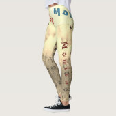 名前をカスタムするピラティスレギンス レギンス (左)