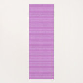 名前をカスタムするピンクストライプ色の ヨガマット (裏面)